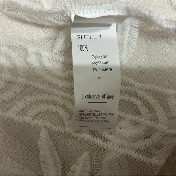 Elegant White Lace Dress - Picture 10 of 11